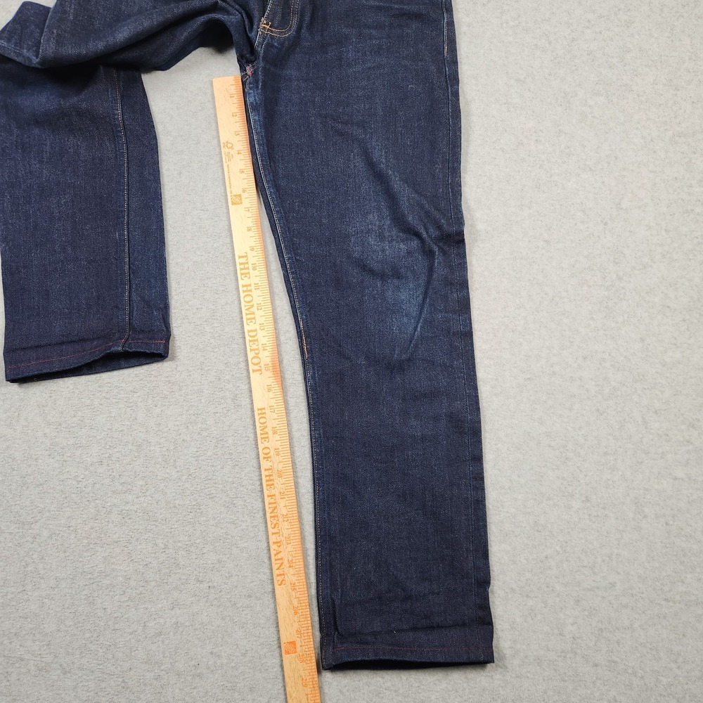 Gustin Selvedge Jeans 32x30 Blue Dark Wash Indigo Red Line Slim Fit Made In USA - Picture 13 of 16
